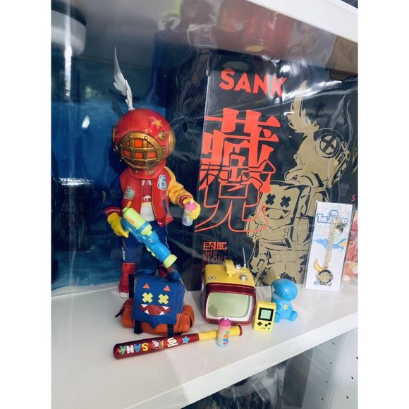 Limited Edition Sank Action Figures Future Boy & Retro Boy Bundle! Designer Toys - Picture 11 of 12